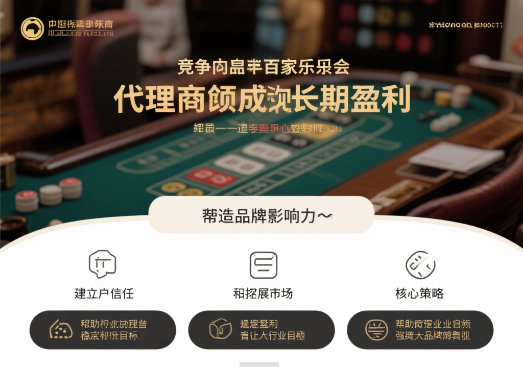 百家乐代理商如何打造长期盈利模式与品牌影响力