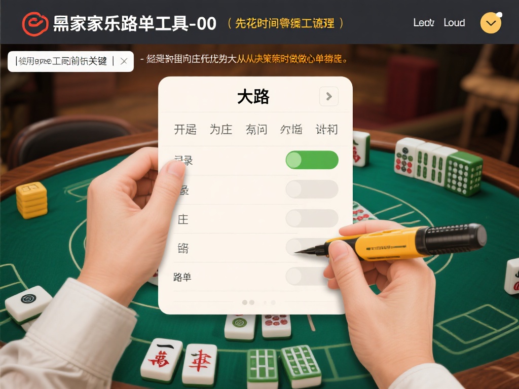免费下载百家乐路单工具：详解高效使用全攻略