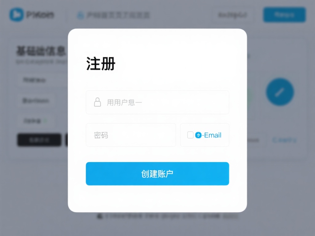 点击注册按钮
进入首页后，通常能在明显位置找到“