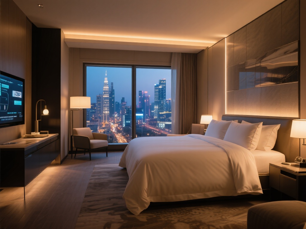 试想一下，当您进入房间，智能灯光系统会自动调节到最