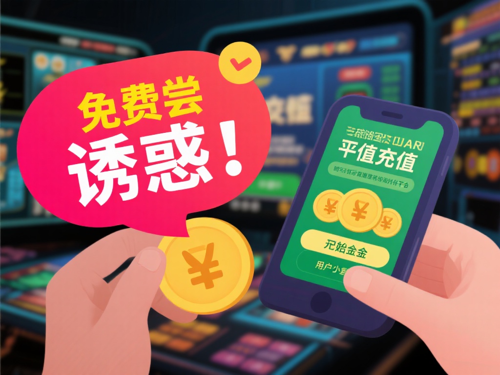 谨慎对待“免费尝试诱惑”：一些骗局提供少量免费的起